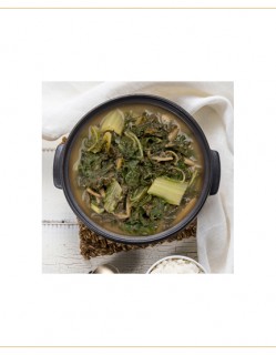 비건 얼갈이 된장국