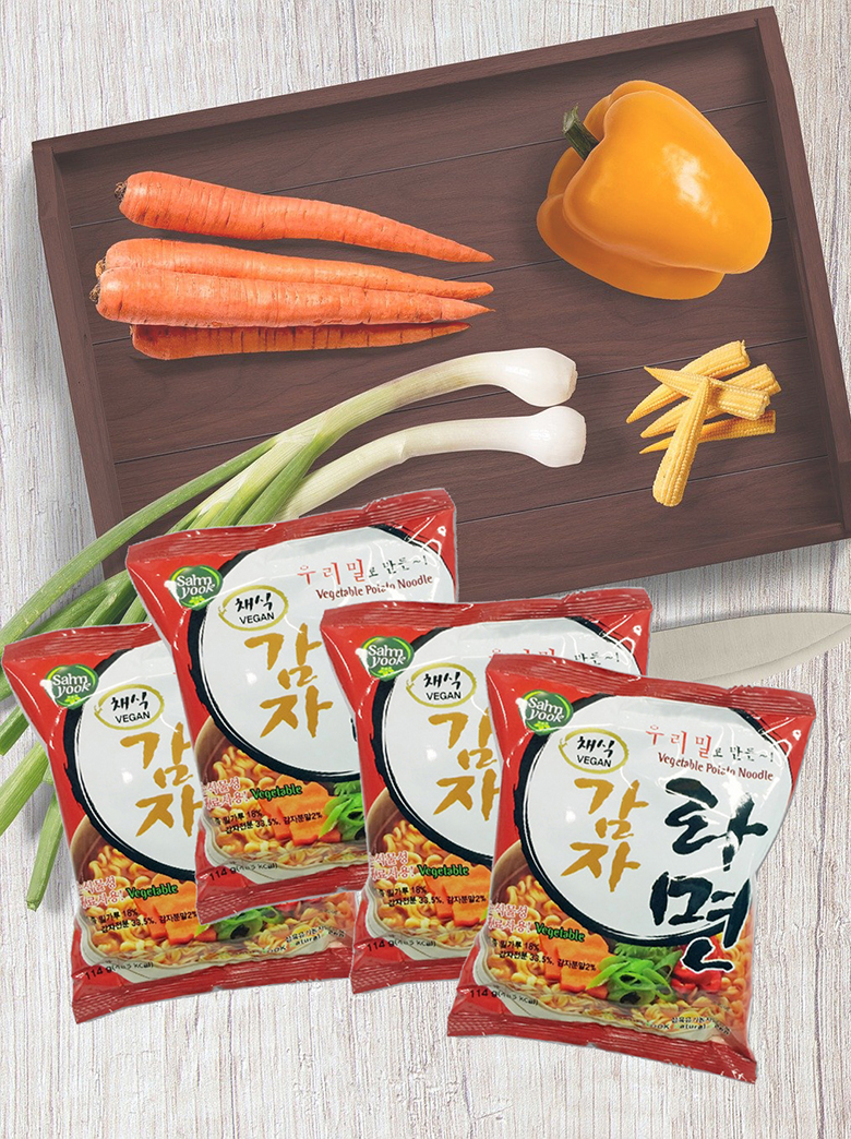 비건라면 채식감자라면 4봉/1박스(16봉)