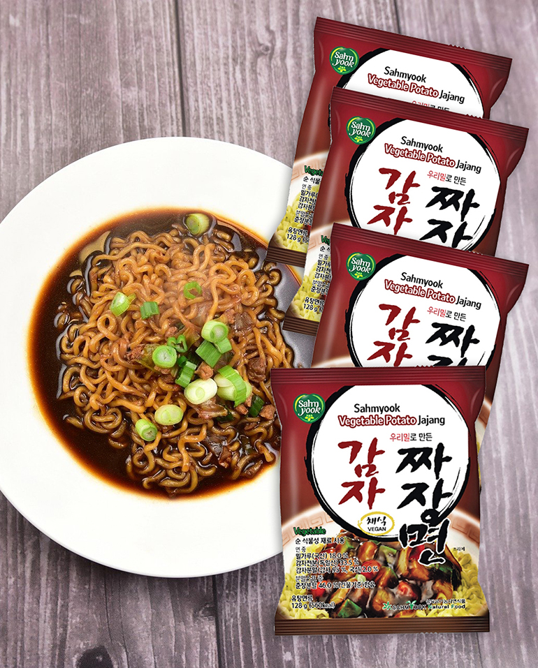 비건라면 채식감자짜장면 4봉/1박스(16봉)