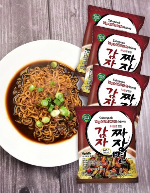 비건라면 채식감자짜장면 4봉/1박스(16봉)