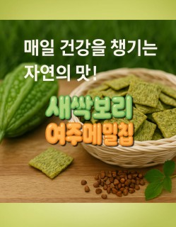 새싹보리여주황금메밀칩 새싹보리메밀칩 메밀과자 건강한간식 당뇨과자 메밀칩, 1개, 120g